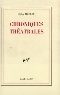 Produktbild: Chroniques th&eacute;&acirc;trales