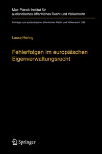 Produktbild: Fehlerfolgen im europ&auml;ischen Eigenverwaltungsrecht