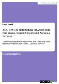 Produktbild: ISS O ISS! Eine Hilfestellung f&uuml;r Angeh&ouml;rige zum angemessenen Umgang mit Anorexia Nervosa