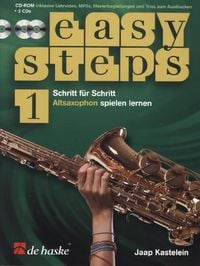 Produktbild: Easy Steps f&uuml;r Altsaxophon, m. 2 Audio-CDs + CD-ROM.Vol.1