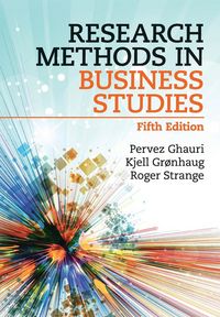 Produktbild: Research Methods in Business Studies