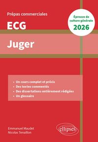 Produktbild: Juger. Epreuve de culture g&eacute;n&eacute;rale. Pr&eacute;pas commerciales ECG 2026