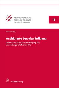 Produktbild: Antizipierte Beweisw&uuml;rdigung