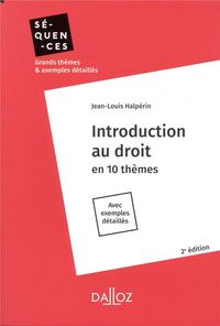 Produktbild: Introduction Au Droit ; En 10 Themes