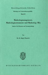 Produktbild: Marketingmanagement, Marketinginstrumente und Marketing-Mix.