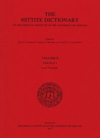 Produktbild: Hittite Dictionary of the Oriental Institute of the University of Chicago. Volume S, fascicle 3