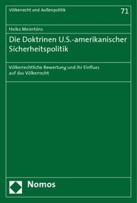 Produktbild: Die Doktrinen U.S.-amerikanischer Sicherheitspolitik
