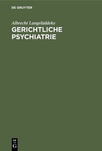 Produktbild: Gerichtliche Psychiatrie