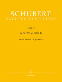 Produktbild: Lieder, Band 10 f&uuml;r hohe Stimme