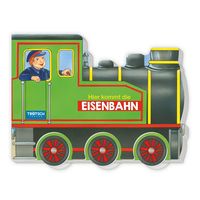 Produktbild: Tr&ouml;tsch Pappenbuch R&auml;derbuch Hier kommt die Eisenbahn