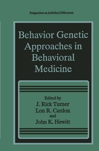 Produktbild: Behavior Genetic Approaches in Behavioral Medicine