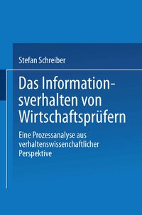Produktbild: Das Informationsverhalten von Wirtschaftspr&uuml;fern