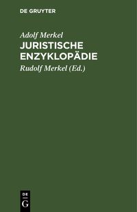 Produktbild: Juristische Enzyklop&auml;die