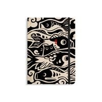 Produktbild: Matabooks &ndash; Nachhaltiges A5 Notizbuch/Tagebuch/Bullet Journal/Schreibheft/Notebook aus S&uuml;&szlig;graspapier &ndash; Nari Farbe: Lino Black (liniert)