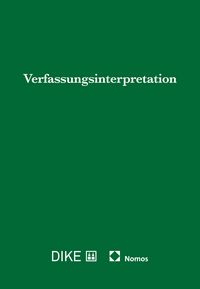 Produktbild: Verfassungsinterpretation