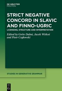 Produktbild: Strict Negative Concord in Slavic and Finno-Ugric