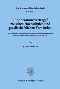 Bild vom Artikel "Kooperationsverträge" zwischen Hochschulen und gesellschaftlichen Verbänden. vom Autor Michael Uechtritz