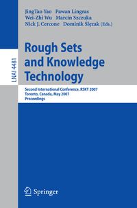 Produktbild: Rough Sets and Knowledge Technology