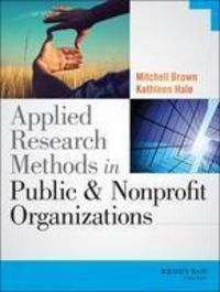 Produktbild: Applied Research Methods in Public and Nonprofit Organizations