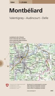 Produktbild: Swisstopo 1 : 25 000 Montbéliard