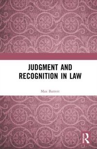 Produktbild: Judgment and Recognition in Law