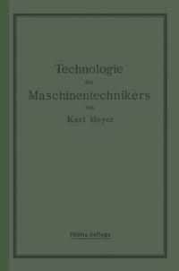 Produktbild: Die Technologie des Maschinentechnikers