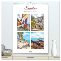 Produktbild: Sansibar - K&uuml;stenstadt mit Charme (hochwertiger Premium Wandkalender 2026 DIN A2 hoch), Kunstdruck in Hochglanz