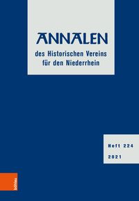 Produktbild: Annalen des Historischen Vereins f&uuml;r den Niederrhein 224 (2021)
