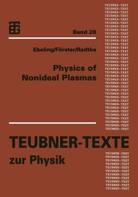 Produktbild: Physics of Nonideal Plasmas