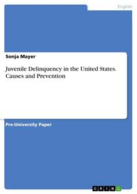 Produktbild: Juvenile Delinquency in the United States. Causes and Prevention
