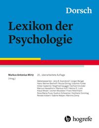 Bild vom Artikel Dorsch - Lexikon der Psychologie vom Autor 