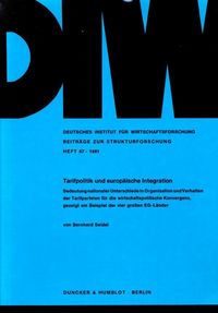 Produktbild: Tarifpolitik und europ&auml;ische Integration.