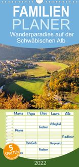 Produktbild: Das Donautal - Wanderparadies auf der Schw&auml;bischen Alb - Familienplaner hoch (Wandkalender 2022 , 21 cm x 45 cm, hoch)