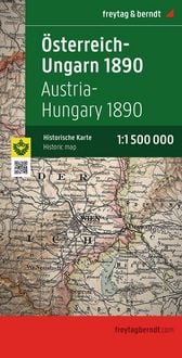 Produktbild: &Ouml;sterreich-Ungarn 1890, 1:1,5 Mio., Historische Karte