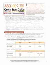 Produktbild: Asq(r) Se-2 Quick Start Guide in French