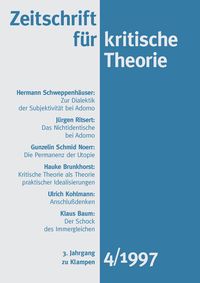 Produktbild: Zeitschrift f&uuml;r kritische Theorie / Zeitschrift f&uuml;r kritische Theorie, Heft 4 (1997)