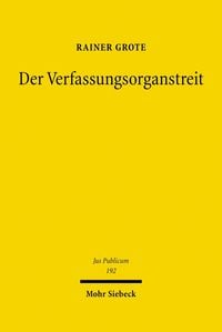 Produktbild: Der Verfassungsorganstreit
