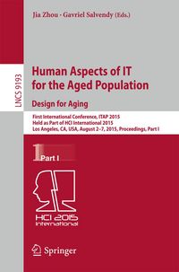Produktbild: Human Aspects of IT for the Aged Population. Design for Aging