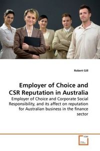 Produktbild: Gill, R: Employer of Choice and CSR Reputation in Australia