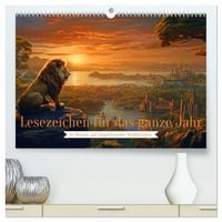 Produktbild: Lesezeichen f&uuml;r das ganze Jahr - 12 Monate mit inspirierender Weltliteratur (hochwertiger Premium Wandkalender 2026 DIN A2 quer), Kunstdruck in Hochglanz