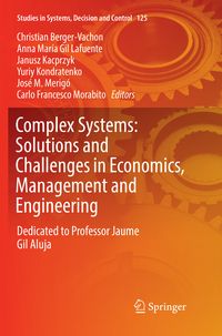 Produktbild: Complex Systems: Solutions and Challenges in Economics, Management and Engineering