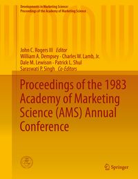 Produktbild: Proceedings of the 1983 Academy of Marketing Science (AMS) Annual Conference