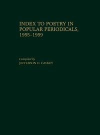 Produktbild: Index to Poetry in Popular Periodicals, 1955-1959