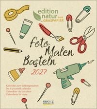 Produktbild Foto-Malen-Basteln Bastelkalender Graspapier 2027