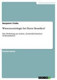 Produktbild: Wissenssoziologie bei Pierre Bourdieu?