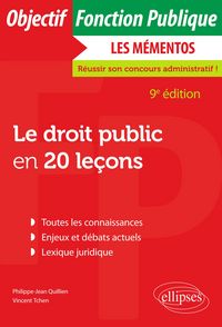 Produktbild: Le droit public en 20 le&ccedil;ons - 9e &eacute;dition