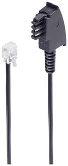 Produktbild: Shiverpeaks DSL Anschlusskabel [1x TAE-F-Stecker - 1x RJ11-Stecker 6p2c] 3m Schwarz