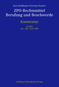 Produktbild: ZPO-Rechtsmittel, Berufung und Beschwerde