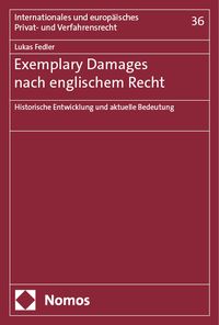 Produktbild: Exemplary Damages nach englischem Recht