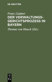 Produktbild: Der Verwaltungsgerichtsproze&szlig; in Bayern